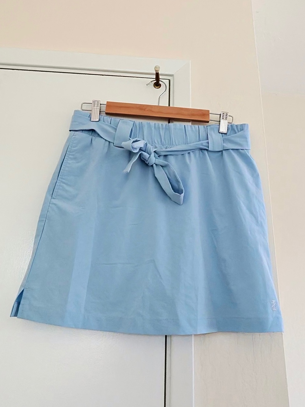 Izod Light Blue Tie-Waist golf Skirt